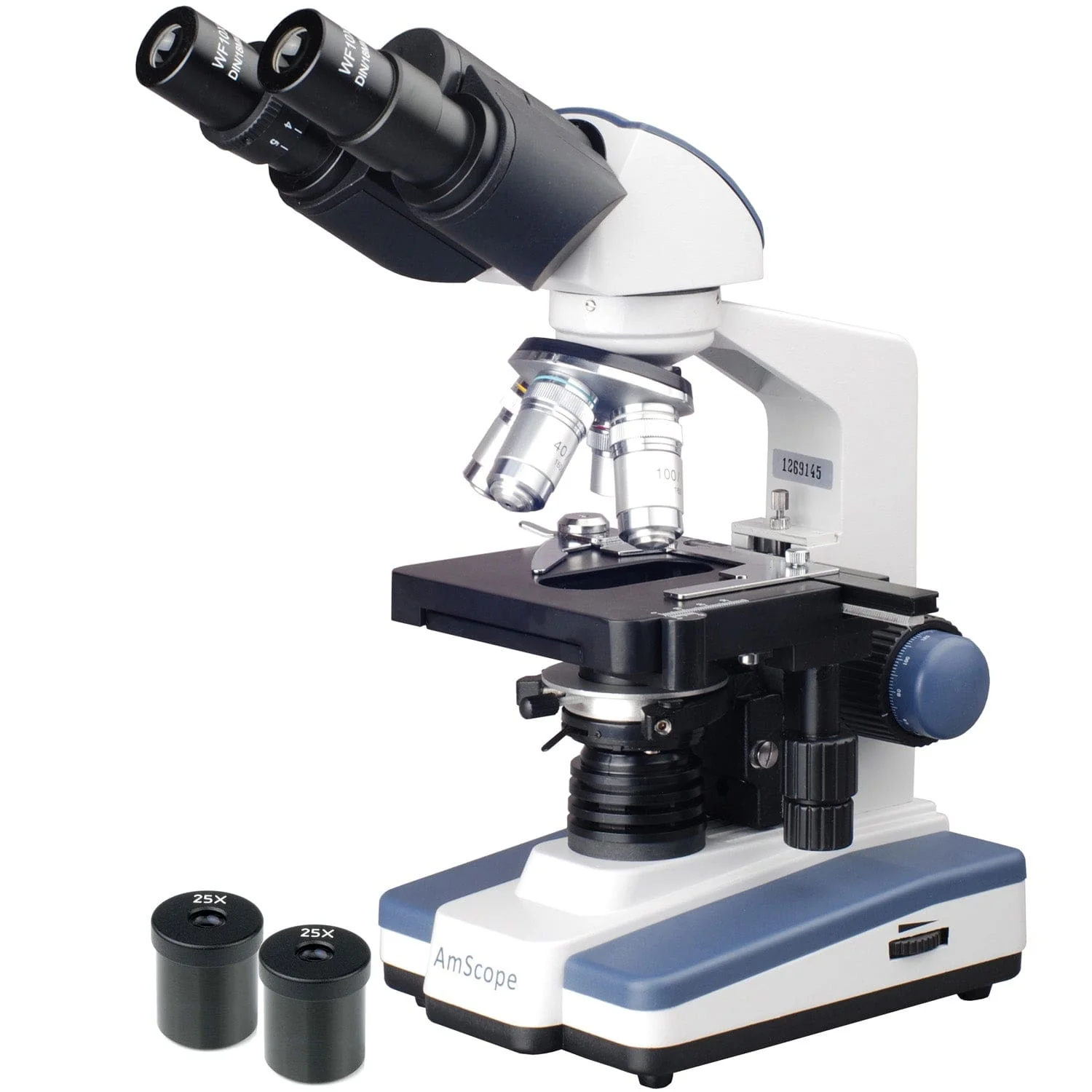 Microscope binoculaire LED AmScope B120 40×‑2500×