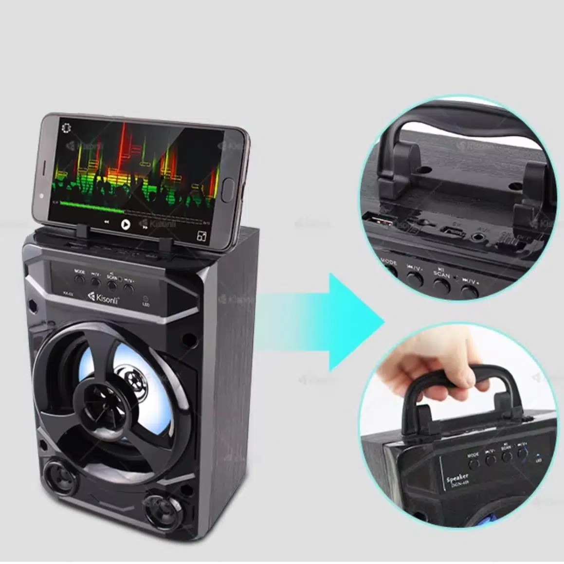 Haut Parleur Portable Bluetooth - Kisonli