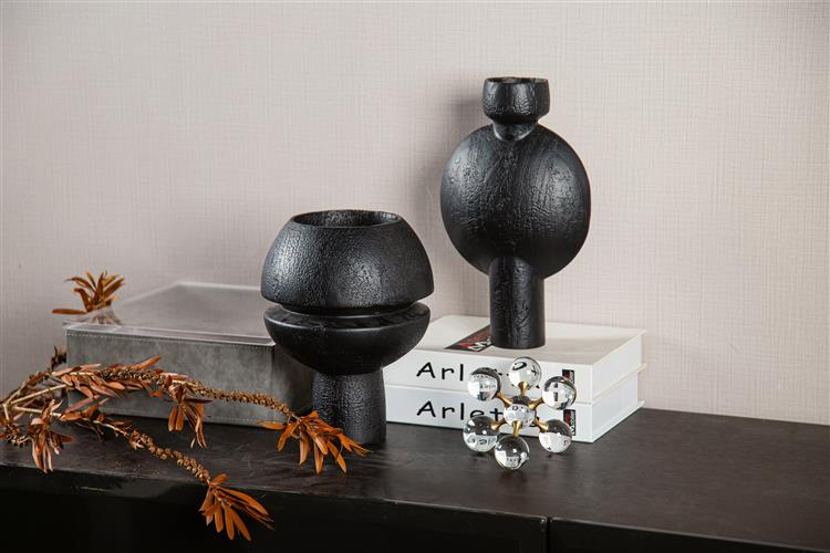 Deco antique double cercle Noir