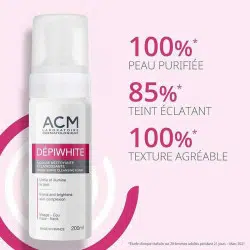 ACM DEPIWHITE MOUSSE NETTOYANTE ECLAIRCISSANTE 200ML