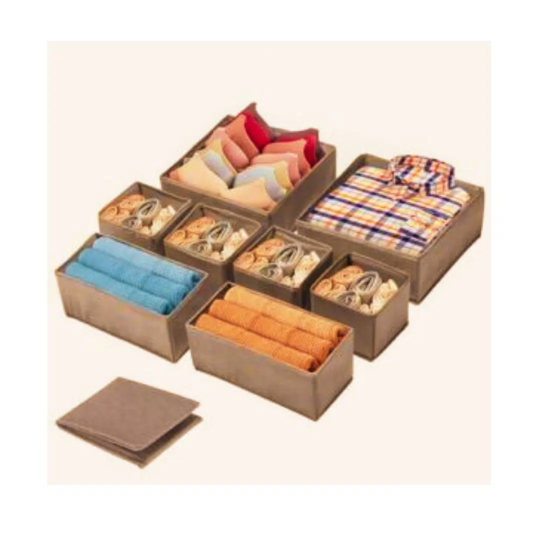 Promo Pack organiseurs 8 box de rangement tiroir