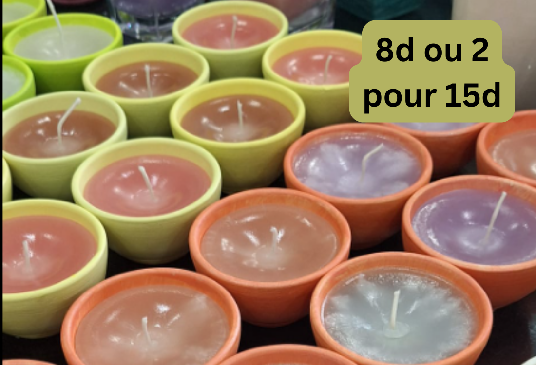 Bougies 4 éléments 5 sens