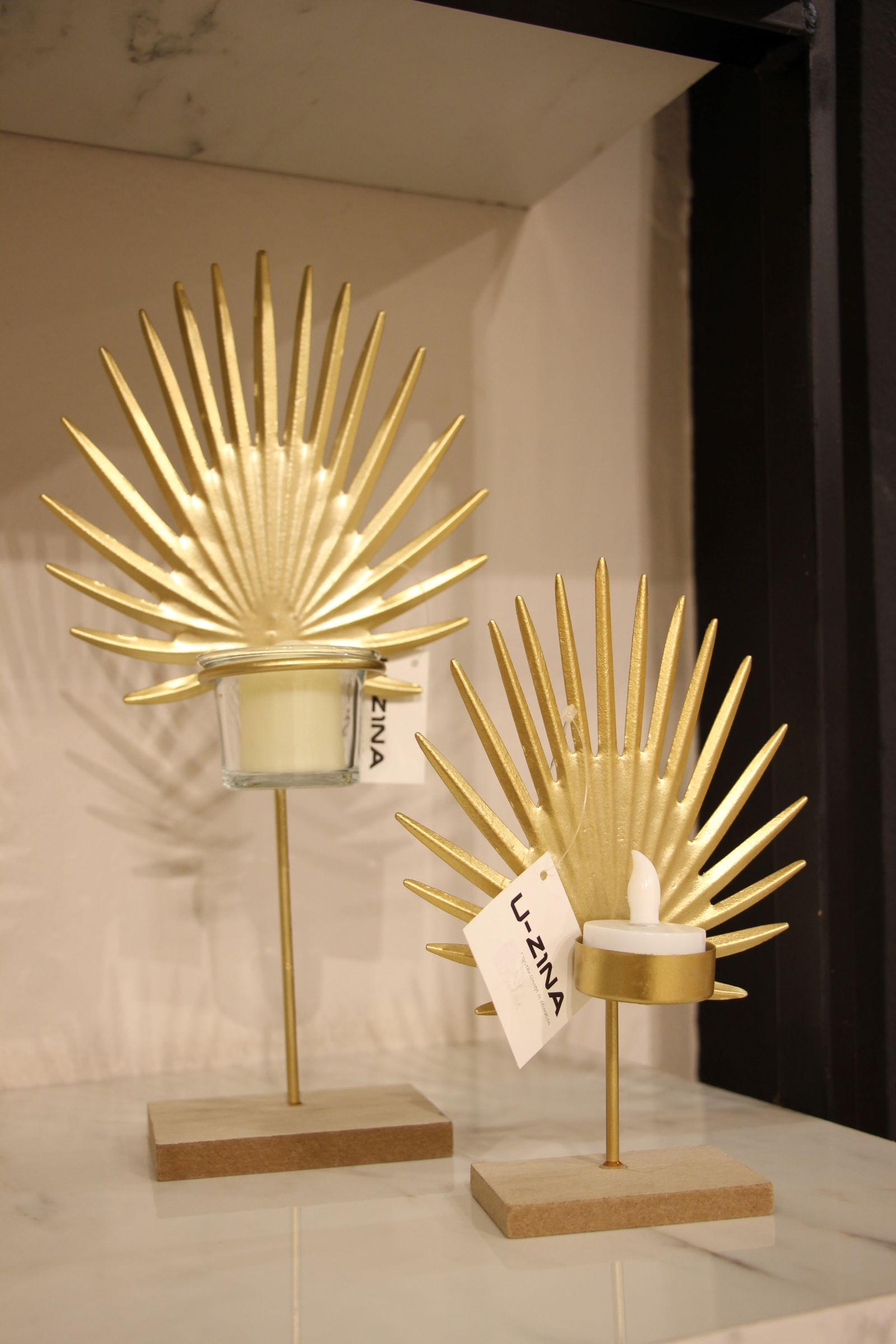 Porte bougie palme