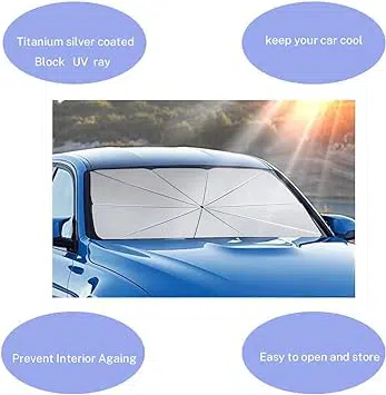 Parapluie Pare-Soleil Pliable pour Pare-Brise de Voiture