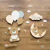Déco murale ourson avec led
