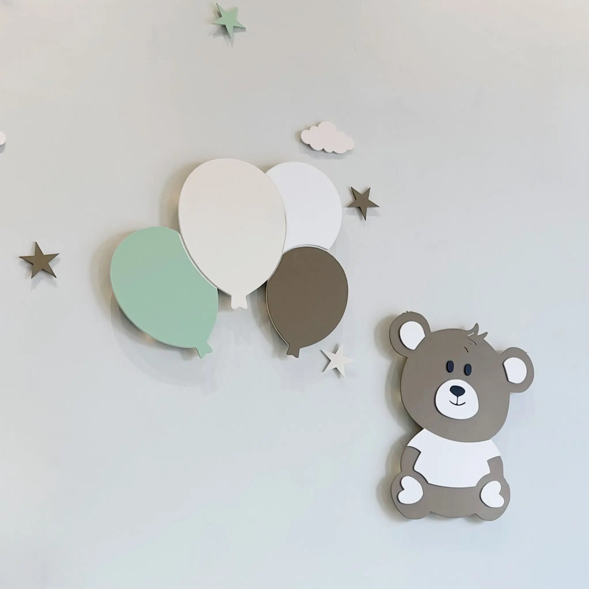 deco murale ourson 2 avec led