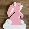 déco murale lapin avec led