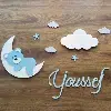 deco murale ourson 2 avec led