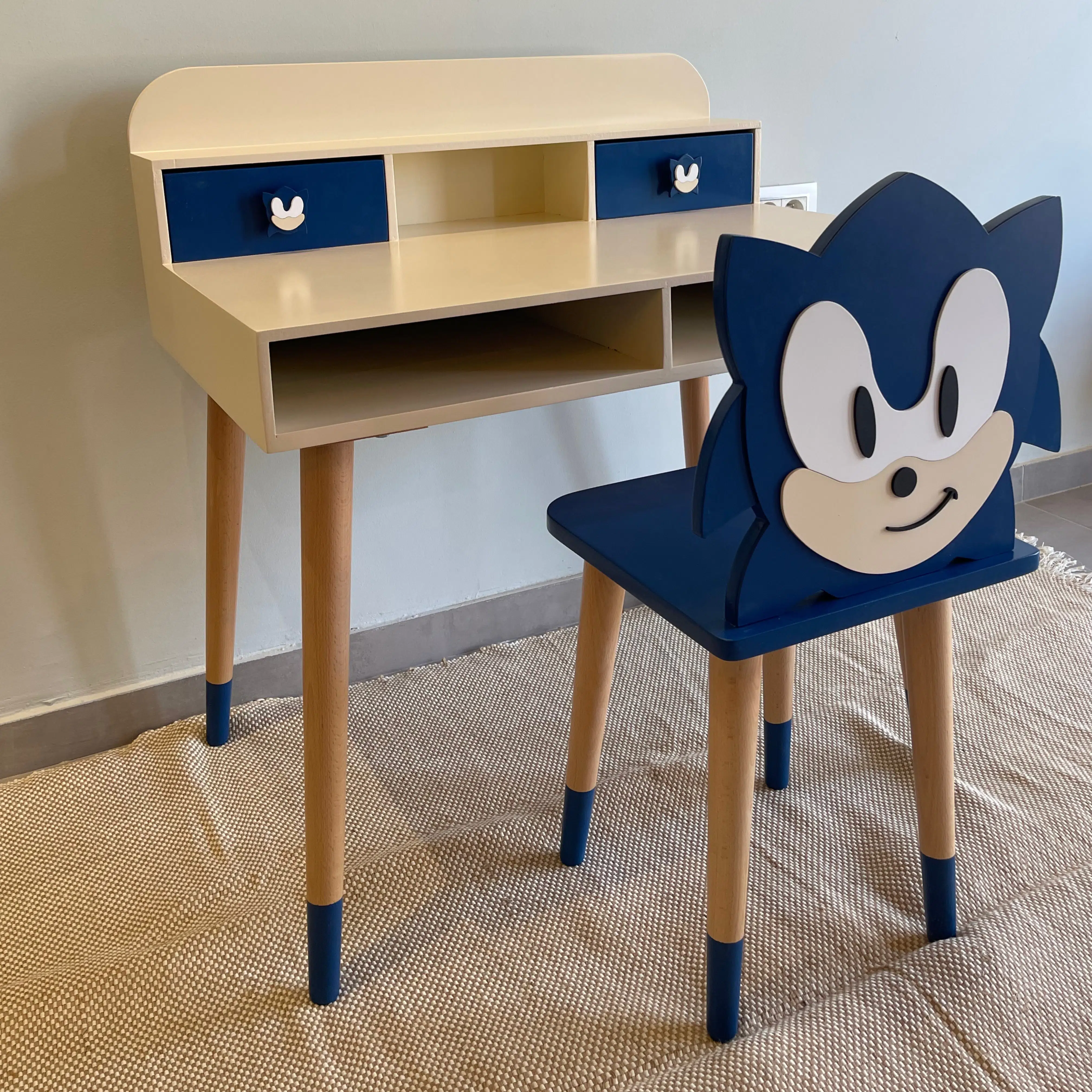 Bureau + Chaise Enfant Personnalisée (6-12 ans)