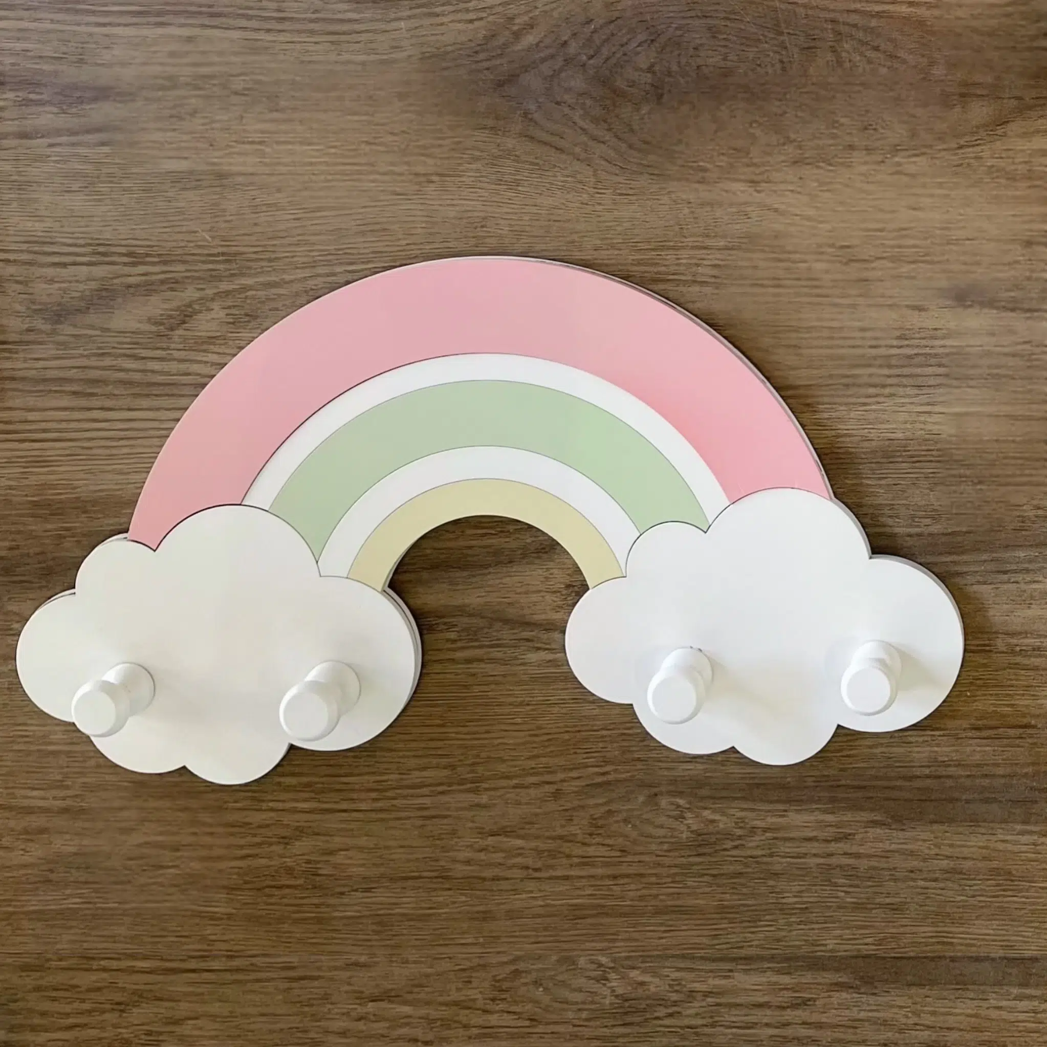 Etagère Porte manteau nuage avec 4 boutons