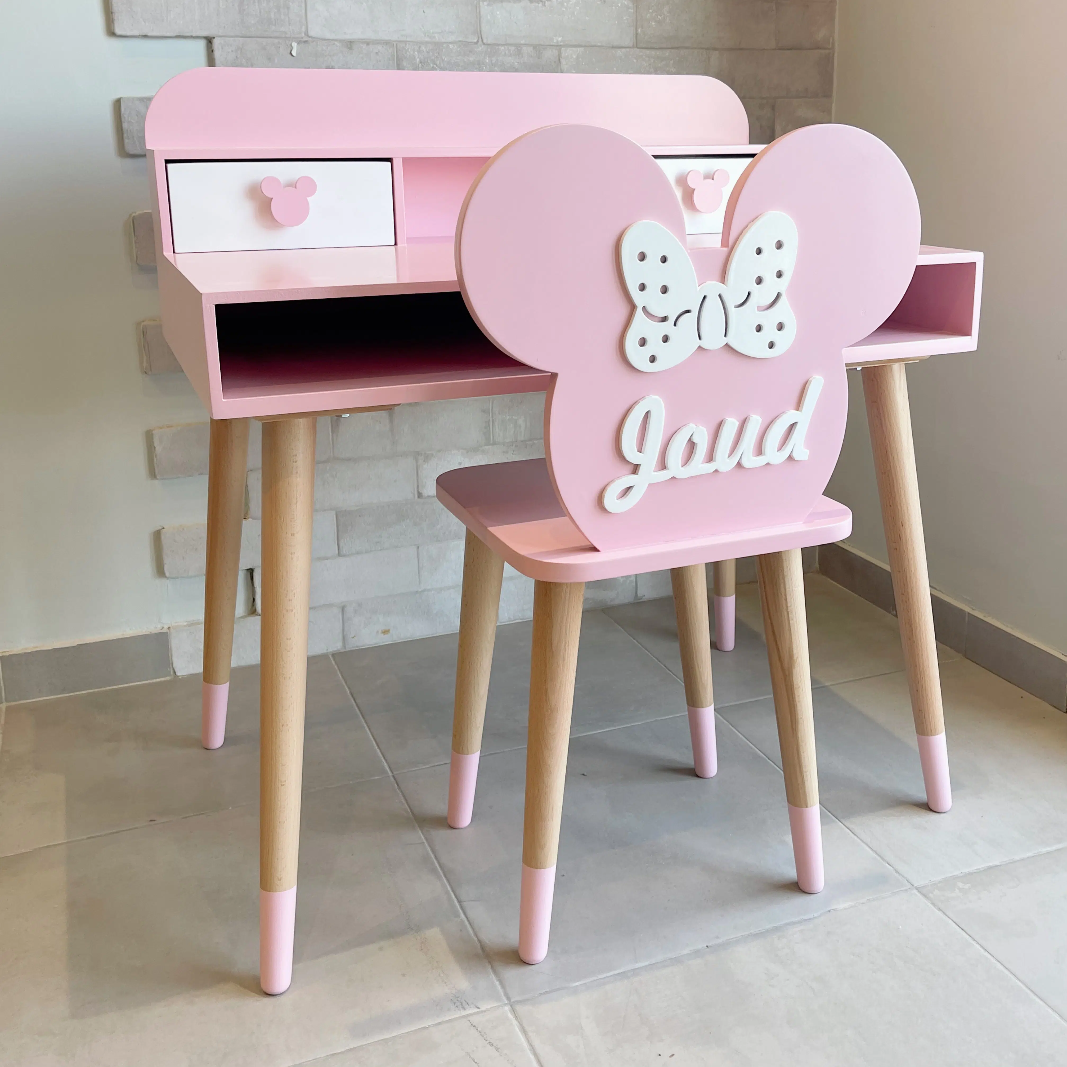 Bureau + Chaise Enfant Personnalisée (6-12 ans)