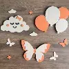 Déco murale papillon avec led