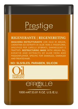 Prestige Masque À L'huile D'argan Pour Cheveux Abîmés, Endommagés Et Traités 1000ml