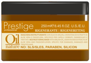 Prestige Masque À L'huile D'argan Pour Cheveux Abîmés, Endommagés Et Traités 250ml