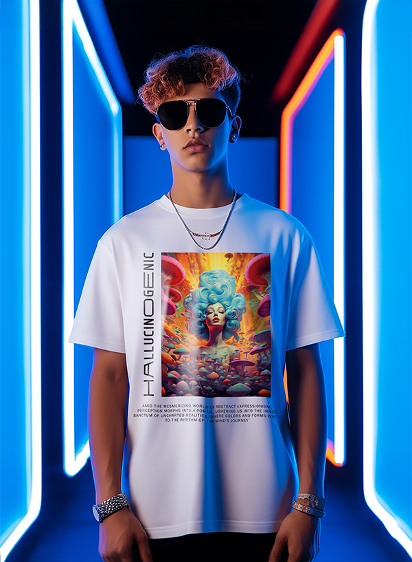 Hallucinogenic White T-shirt