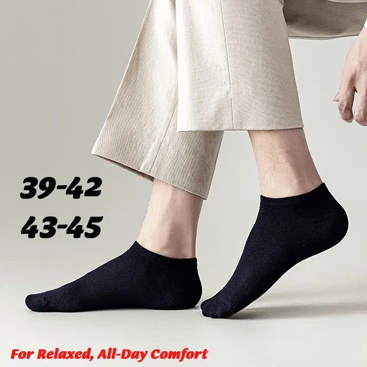 PACK 6 PROTEGE PIED EN COTON NOIR ET BLANC