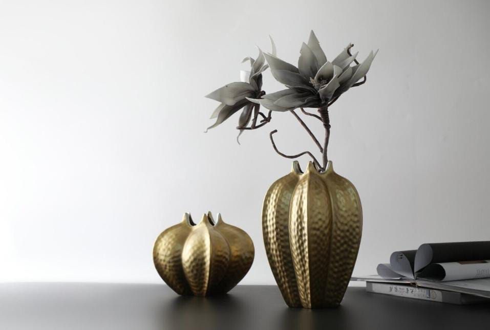 Vase Gold Pumpkin