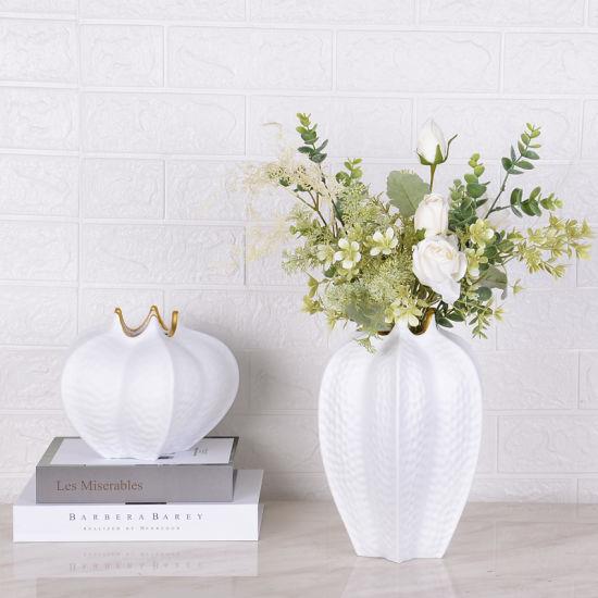 vase white Pumpkin long