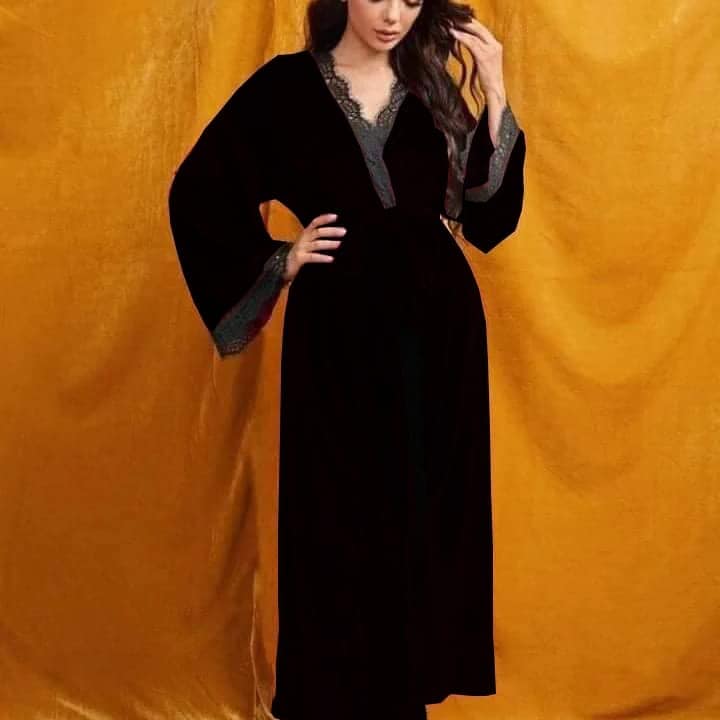 Robe de chambre longue velours