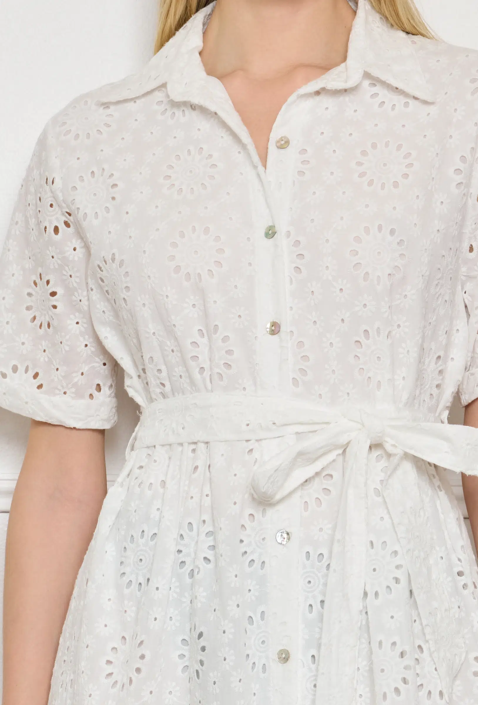 Robe anglaise avec ceinture