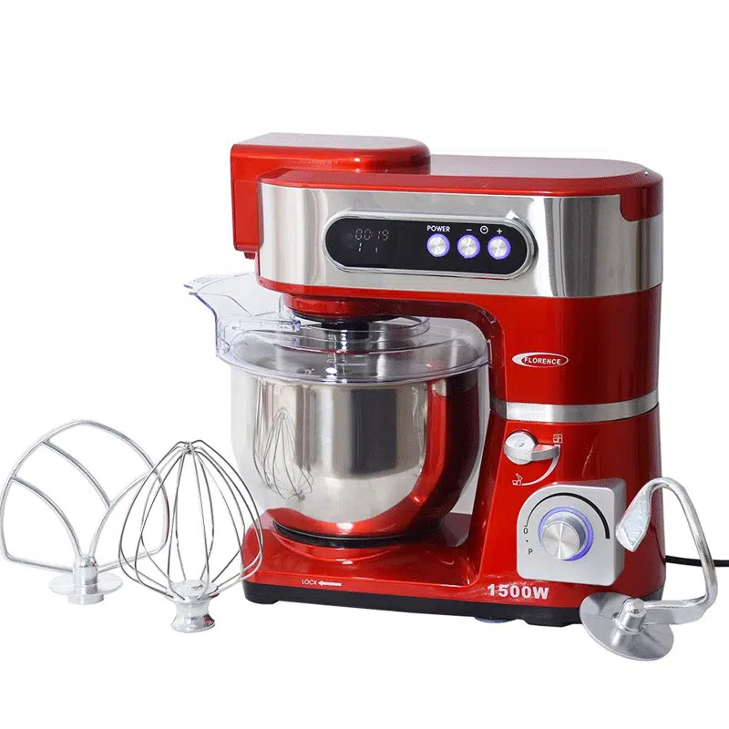 Robot pétrin Florence SM6409E - 6 Litres - 1500 watts - Rouge