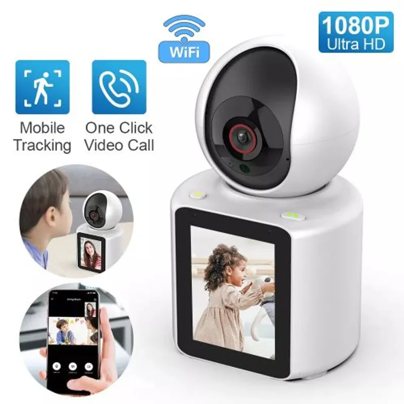 Caméra Ultra HD WIFI 1080P, Caméra d'appel vidéo Détection de mouvement, 5mg
