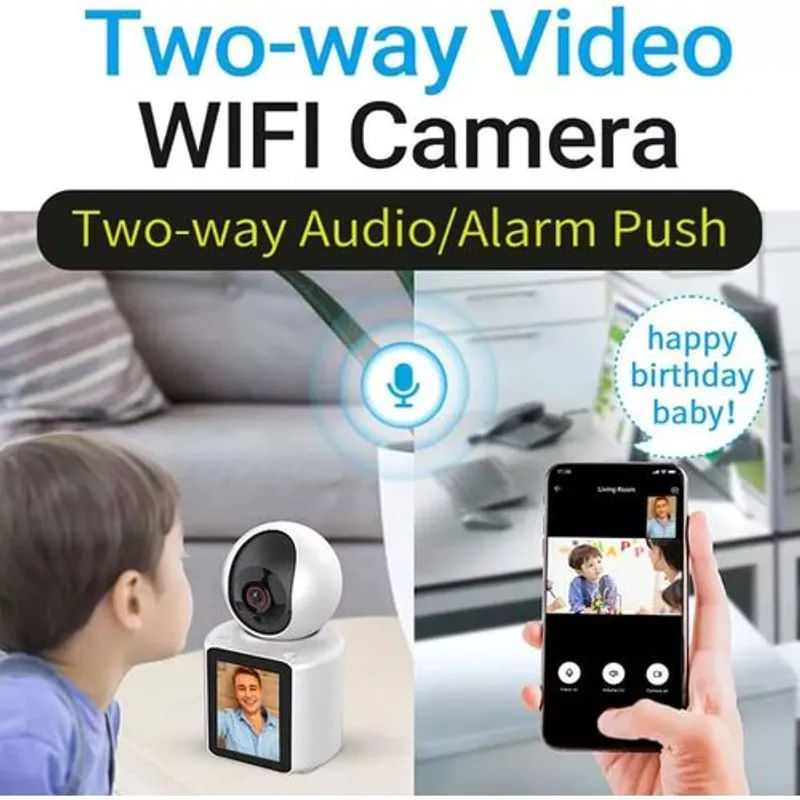 Caméra Ultra HD WIFI 1080P, Caméra d'appel vidéo Détection de mouvement, 5mg