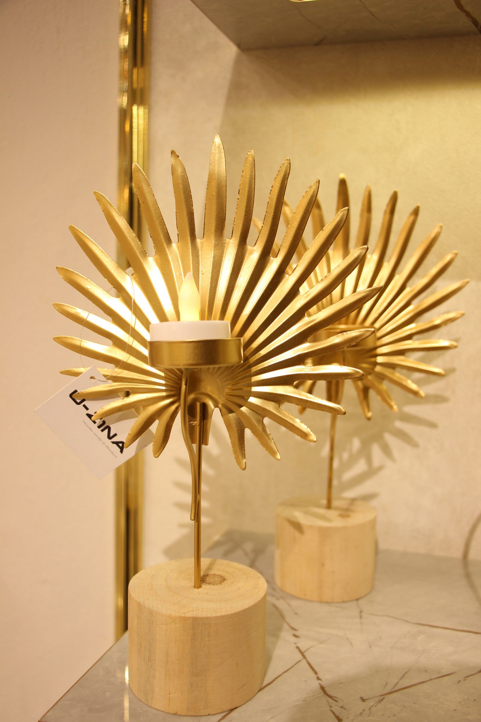 Porte bougie Soleil
