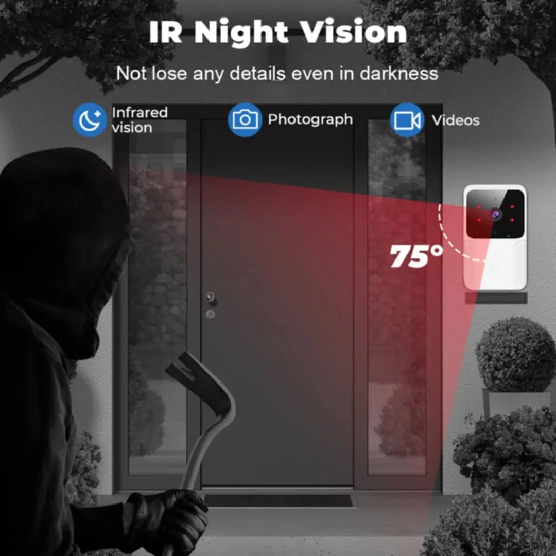 Doorbell smart HD Camera ; Caméra HD intelligente sonnette