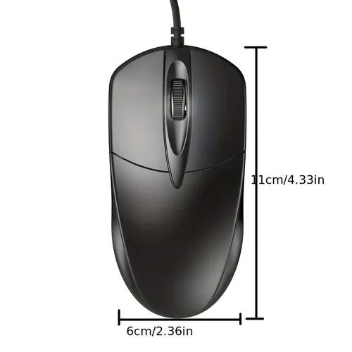 Souris Optique Filaire Noir
