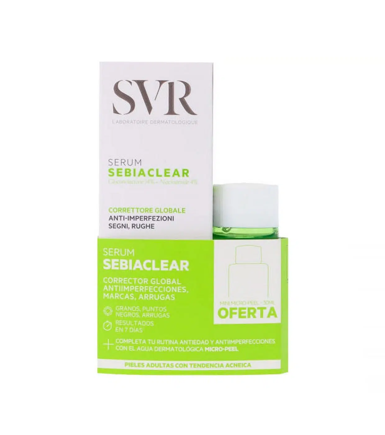 SVR SEBIACLEAR PACK SERUM + MICRO PEEL 30ML OFFERT
