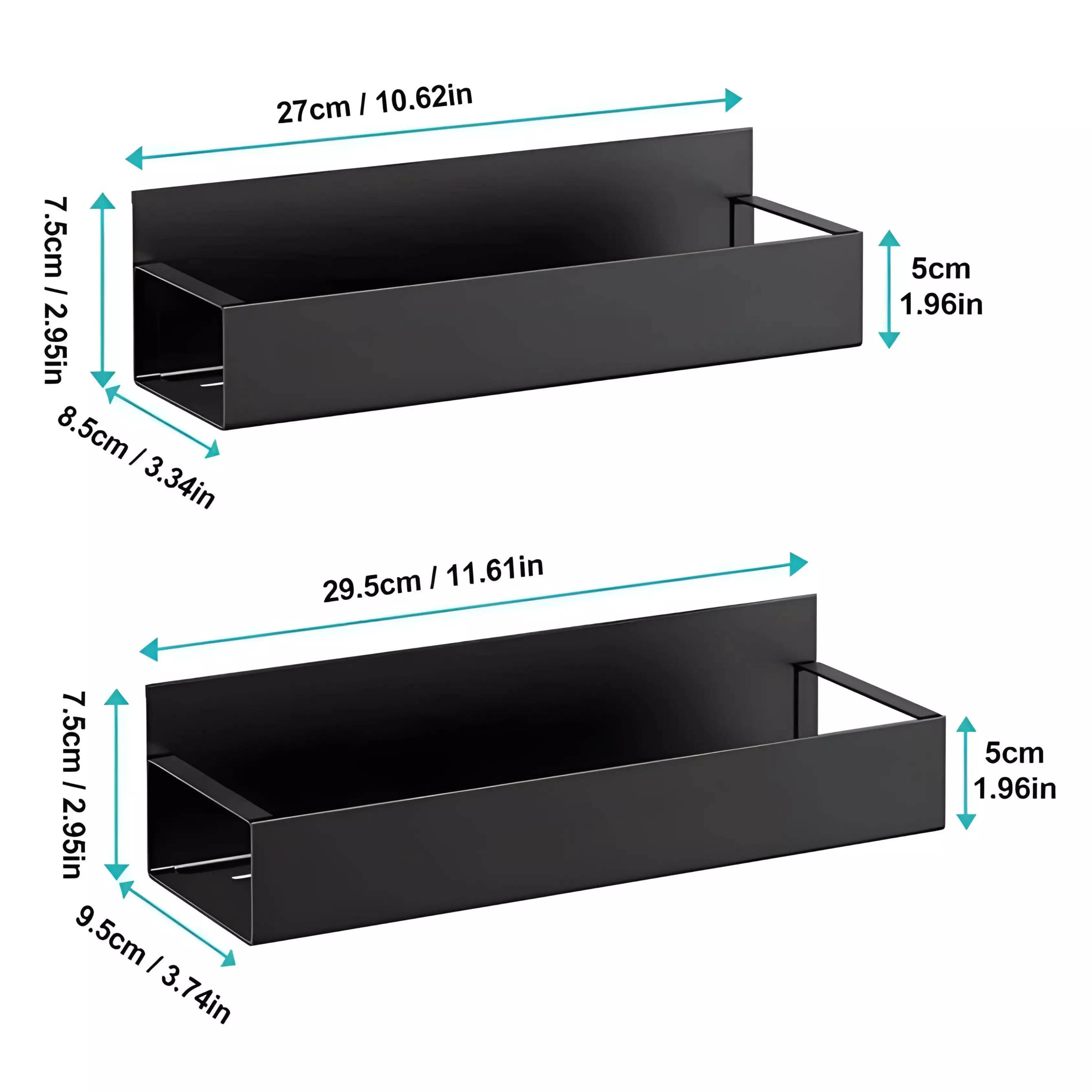 Étagères Magnétiques Multifonction – Lot de 4