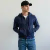 HOODIE ZIPPE TEXTUREE