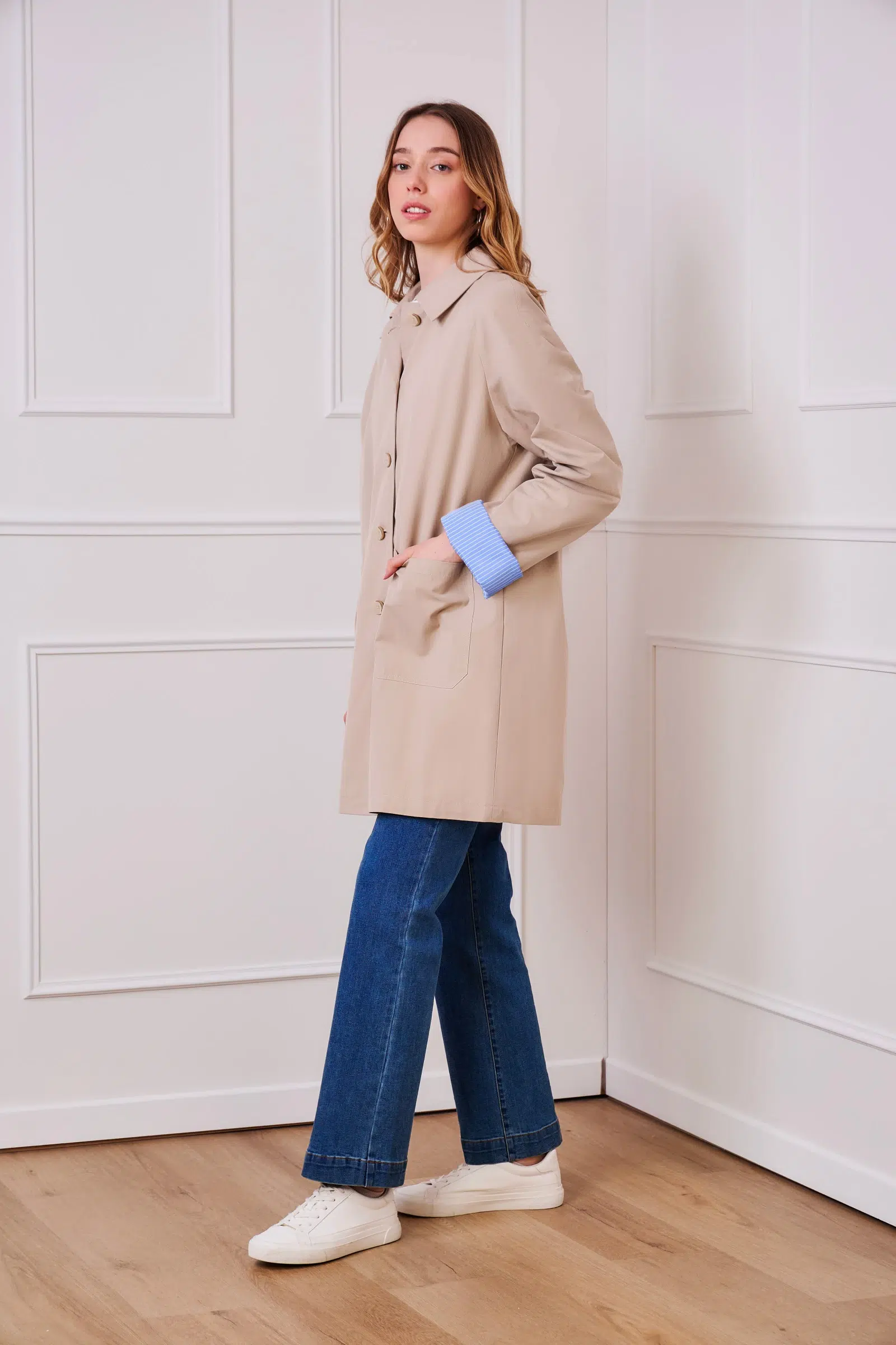 Long sleeve trench