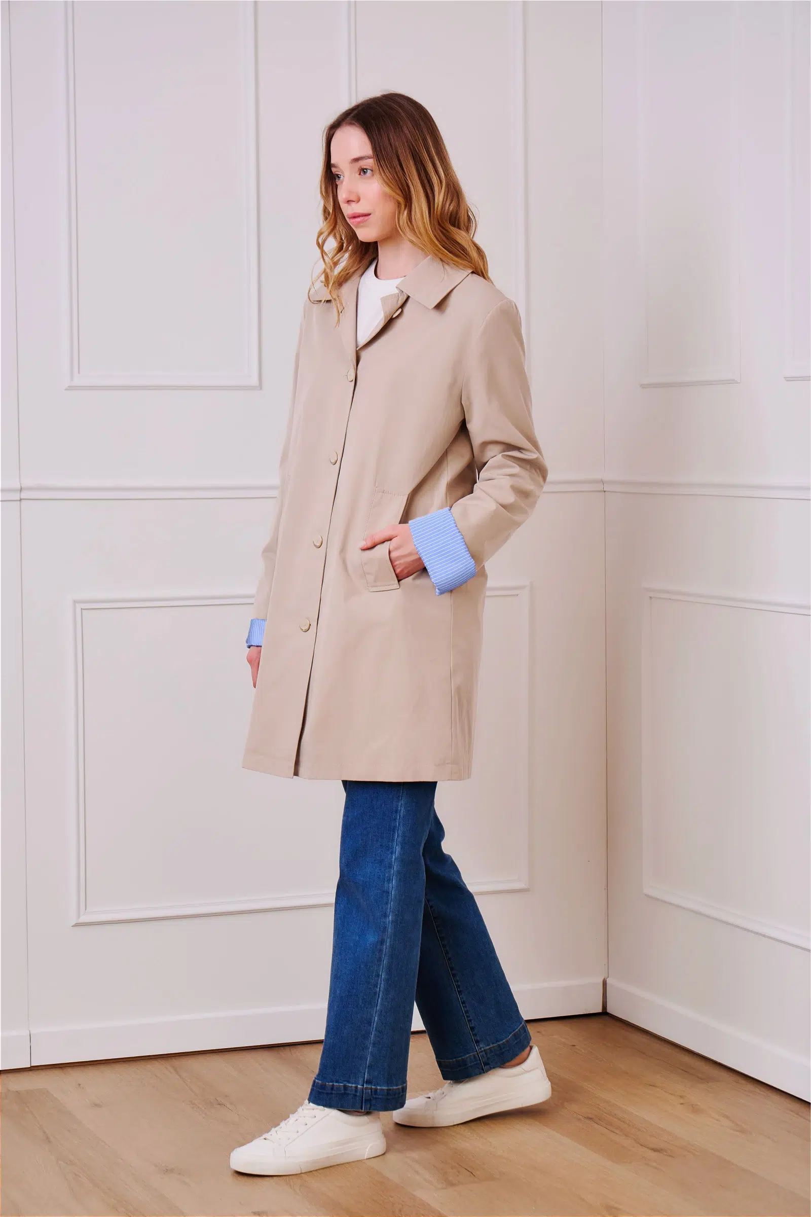 Long sleeve trench