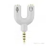Pack 2 Adaptateur Casque Jack vers 2xJack - PC vers GSM