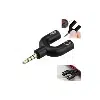 Pack 2 Adaptateur Casque Jack vers 2xJack - PC vers GSM