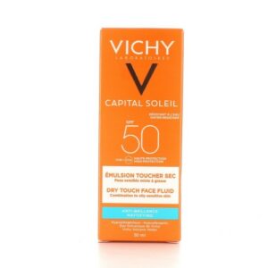 ECRAN VICHY CAPITAL SOLEIL ÉMULSION TOUCHER SEC SPF 50+, 50ML