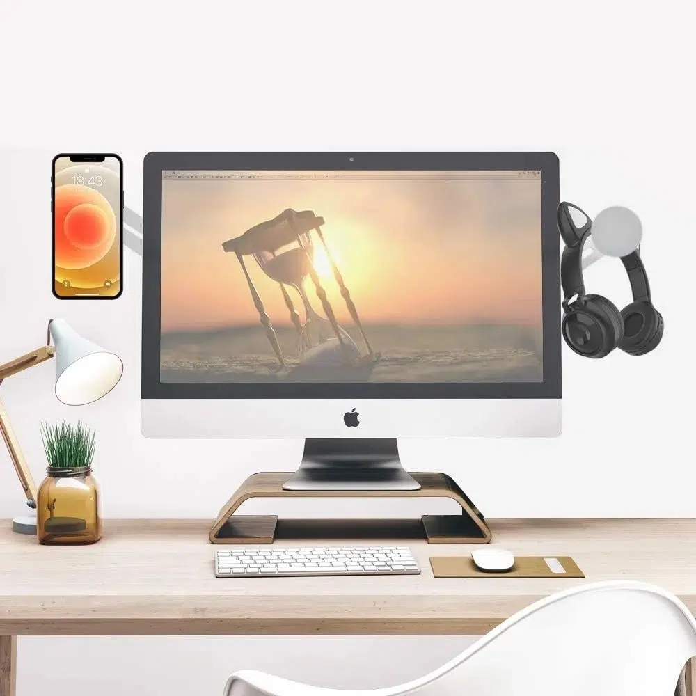 Support pliable de smartphone pour écran PC