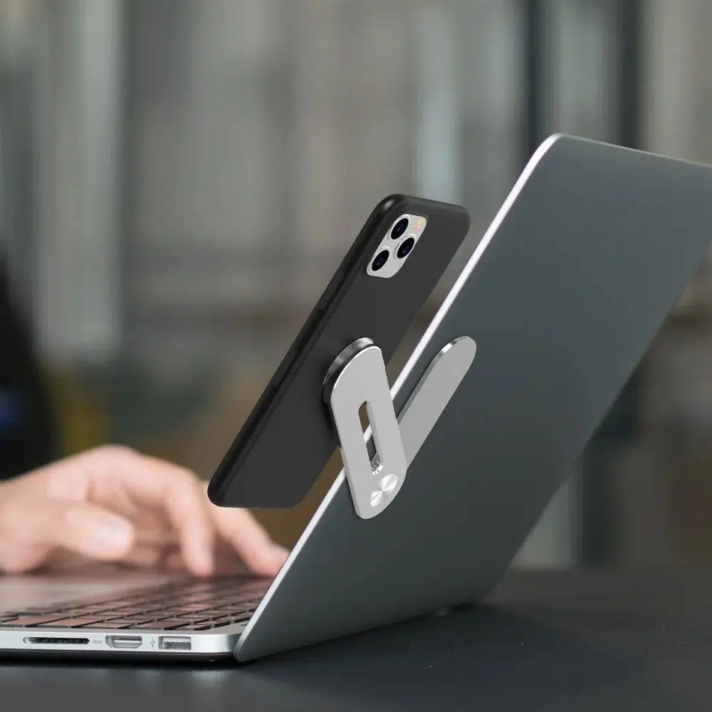 Support pliable de smartphone pour écran PC