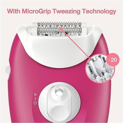 Braun Silk-épil 3 - SE3-420 - 20 pincettes - 2 Vitesses - Smartlight +Tondeuse bikini