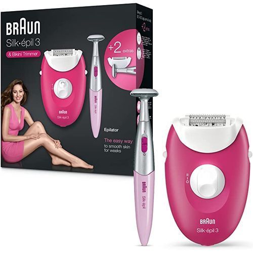Braun Silk-épil 3 - SE3-420 - 20 pincettes - 2 Vitesses - Smartlight +Tondeuse bikini