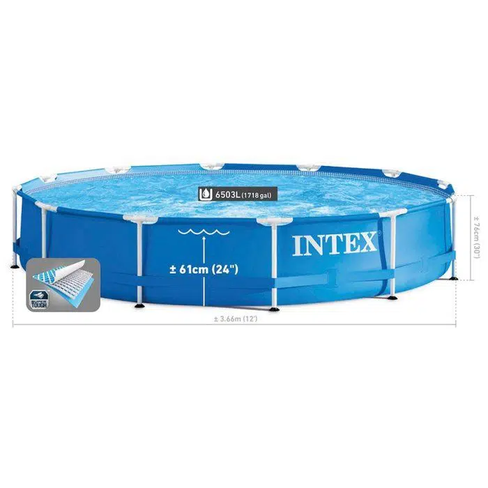 Piscine tubulaire ronde Metal Frame Ø 3,66 x H 0,76 m